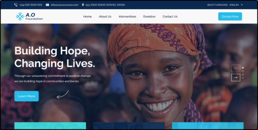 Pebbles Website Image